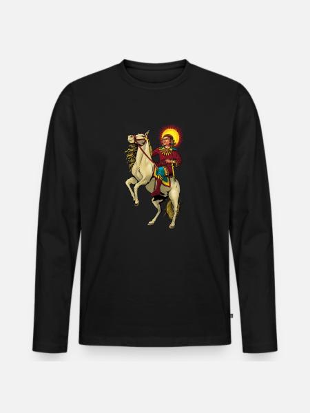 Dieu slave Chors - T-shirt manches longues Premium bio Homme - noir