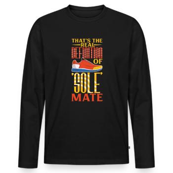 Shoes Are Soulmates - Shoe Collection - Men's Premium Organic Long Sleeve Shirt - black - Front - Nico (187cm)