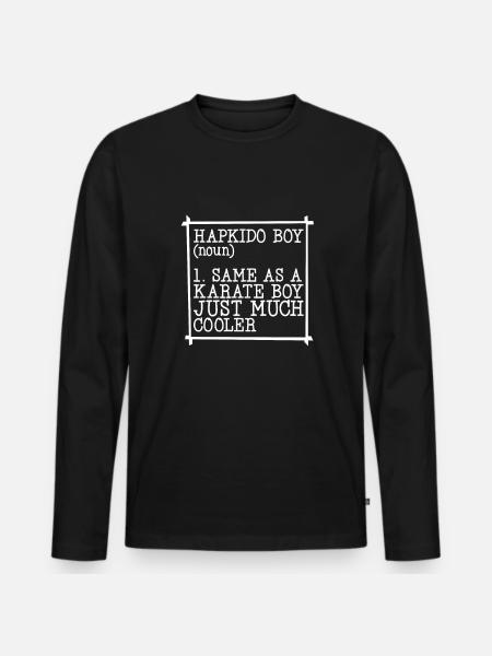 Hapkido boy - Men's Premium Organic Long Sleeve Shirt - black