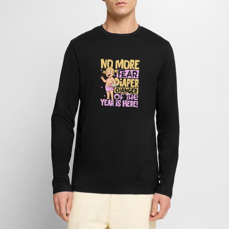 Don't Worry - Diaper Changes Men's Premium Organic Long Sleeve Shirt