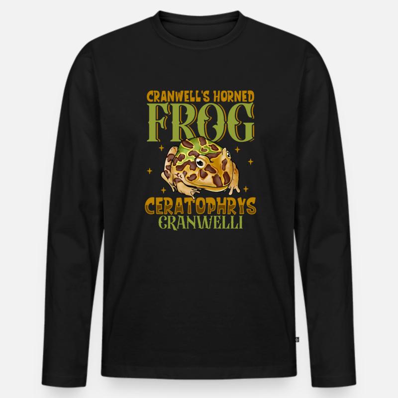 Chaco-Hornfrosch - Männer Premium Bio Langarmshirt - Schwarz