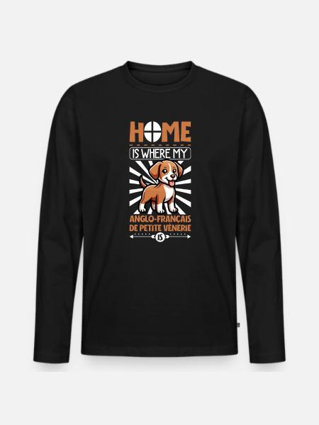 Home - Anglo-Français de Petite Vénerie - Men's Premium Organic Long Sleeve Shirt - black