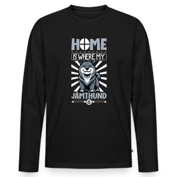 Page d’accueil - Jämthund - T-shirt manches longues Premium bio Homme - noir - Devant - Nico (187cm)