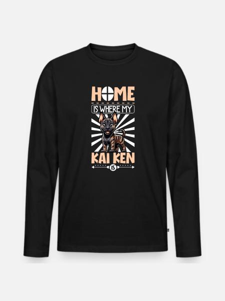 Home - Kai Ken - Men's Premium Organic Long Sleeve Shirt - black