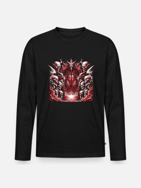 Demons and Hellgates - Men's Premium Organic Long Sleeve Shirt - black