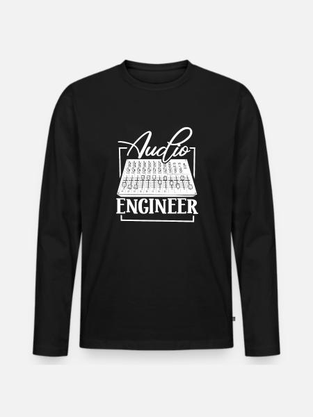 Sound Engineer - Audio Engineer - Men's Premium Organic Long Sleeve Shirt - black