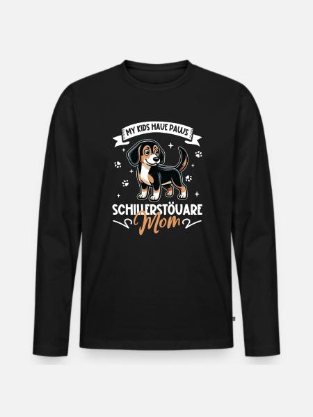Schillerstövare Mama - Männer Premium Bio Langarmshirt - Schwarz