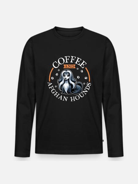 Coffee and coffee - Men's Premium Organic Long Sleeve Shirt - black