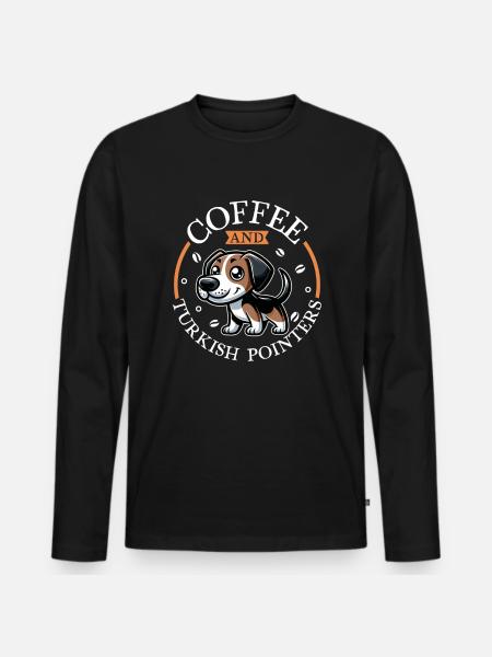 Kaffee und Tarsus çatalburun - Männer Premium Bio Langarmshirt - Schwarz