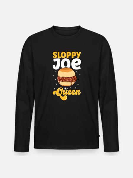 Sloppy Joe Queen - Men's Premium Organic Long Sleeve Shirt - black