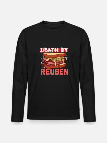 Death by Reuben - Men's Premium Organic Long Sleeve Shirt - black