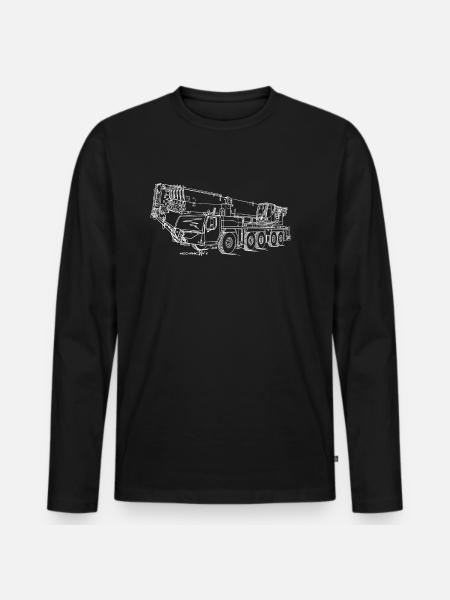 LTM1250 5 1 - Men's Premium Organic Long Sleeve Shirt - black