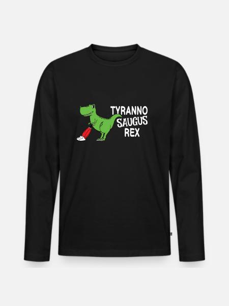 Tyranno Saugus Rex - Men's Premium Organic Long Sleeve Shirt - black