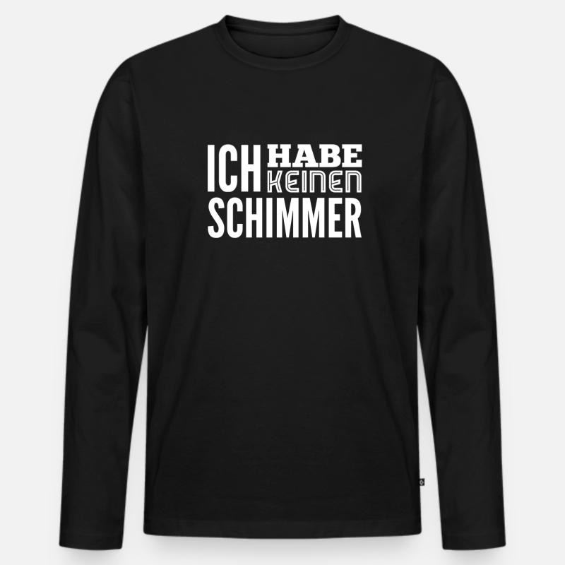 planlos - Männer Premium Bio Langarmshirt - Schwarz