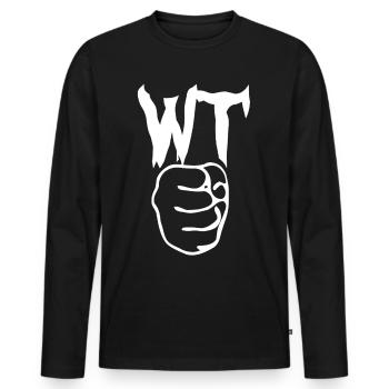 WingTsun Wing Chun Chung Faust Wing-Tsun - Männer Premium Bio Langarmshirt - Schwarz - Vorne - Nico (187cm)