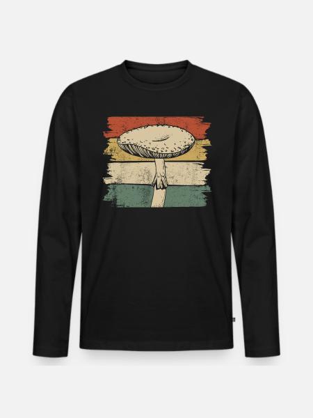 Grand Champignon Millésime - T-shirt manches longues Premium bio Homme - noir