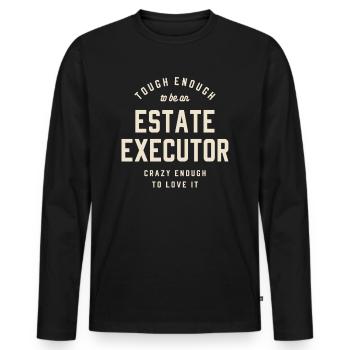 Force et de l’exécuteur testamentaire - T-shirt manches longues Premium bio Homme - noir - Devant - Nico (187cm)