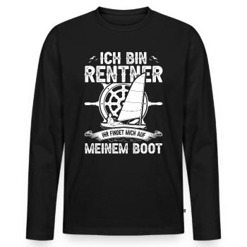 Segeln Segler Segelboot Rentner - Männer Premium Bio Langarmshirt - Schwarz - Vorne - Nico (187cm)