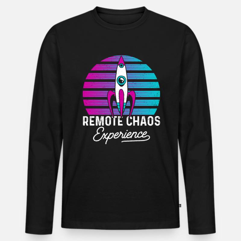 Birds Are Not Real - Männer Premium Bio Langarmshirt - Schwarz
