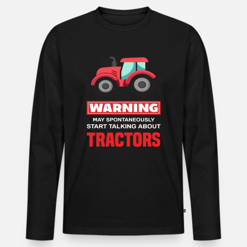Bauer Landwirtschaft - Männer Premium Bio Langarmshirt - Schwarz