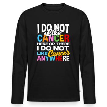 Chemo Lustiger Spruch - Männer Premium Bio Langarmshirt - Schwarz - Vorne - Nico (187cm)