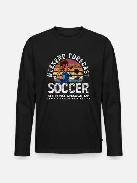 Football Women's Weekend - Men's Premium Organic Long Sleeve Shirt - black