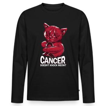 Le cancer ne réagit pas au myélome multiple - T-shirt manches longues Premium bio Homme - noir - Devant - Nico (187cm)