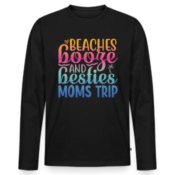 girls night out mädchen urlaub - Männer Premium Bio Langarmshirt - Schwarz - Vorne - Nico (187cm)