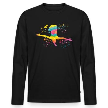 High Diving Platform Design - Men's Premium Organic Long Sleeve Shirt - black - Front - Nico (187cm)