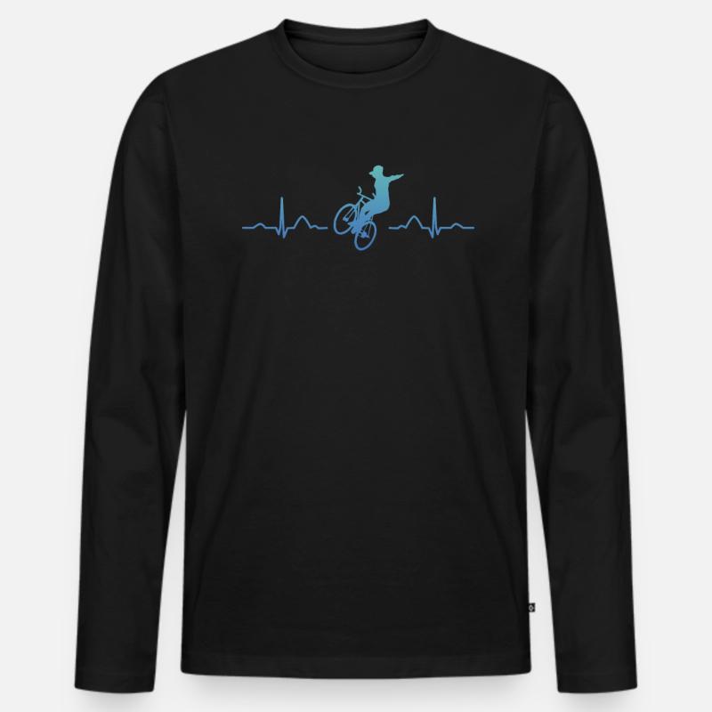 Kunstradfahren Kunstradfahrer - Männer Premium Bio Langarmshirt - Schwarz