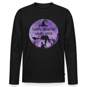 Krebs Wählte Die Hexe Hodgkin-lymphom - Männer Premium Bio Langarmshirt - Schwarz - Vorne - Nico (187cm)