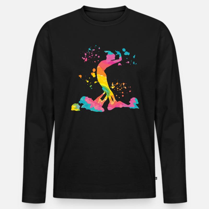 Artistic Swim Team Synchronschwimmen - Männer Premium Bio Langarmshirt - Schwarz