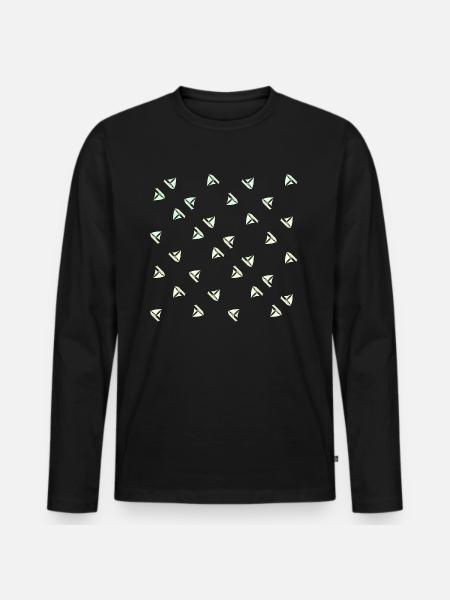 Modèle de voiliers - T-shirt manches longues Premium bio Homme - noir