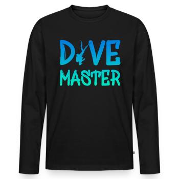 Dive Master - Männer Premium Bio Langarmshirt - Schwarz - Vorne - Nico (187cm)