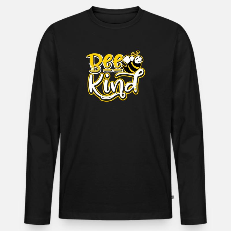 Bin gutes Mobbing-Bewusstseins-Geschenk - Männer Premium Bio Langarmshirt - Schwarz