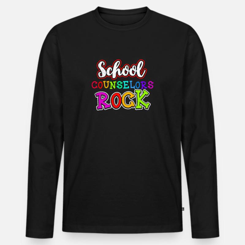 Schulkurator-Kurator-schaukelndes Geschenk - Männer Premium Bio Langarmshirt - Schwarz