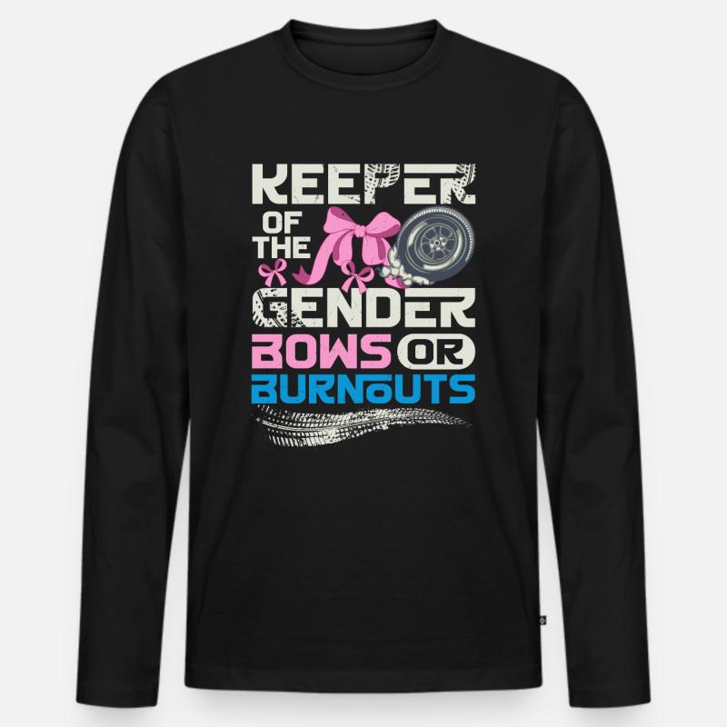 Hüter der Gender-Burnouts oder Verbeugungen - Männer Premium Bio Langarmshirt - Schwarz