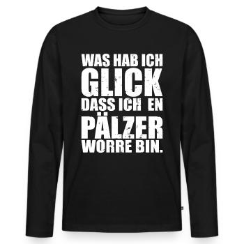 Palatine Gift Rhineland Palatinate - Men's Premium Organic Long Sleeve Shirt - black - Front - Nico (187cm)