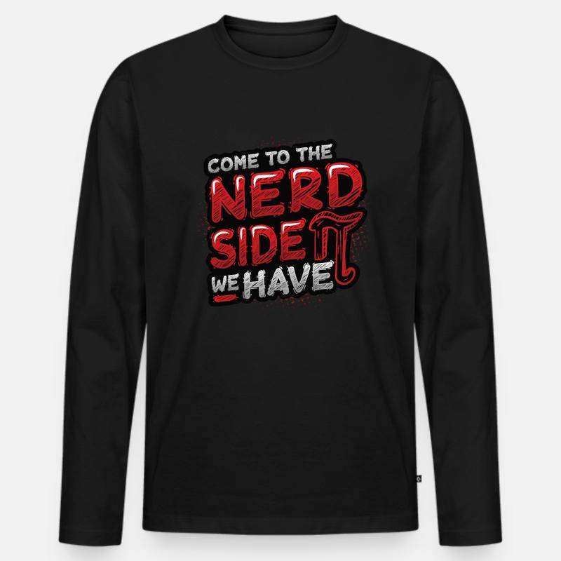 Math student, funny math student - Men's Premium Organic Long Sleeve Shirt - black
