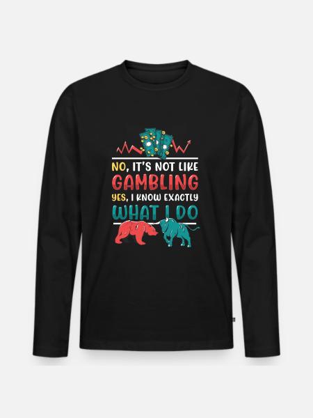 Bourse, Investisseur, Trader - T-shirt manches longues Premium bio Homme - noir