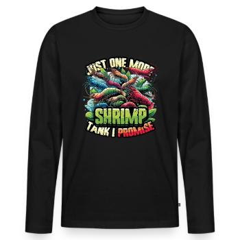 Éleveur de crevettes Aquarium de crevettes - T-shirt manches longues Premium bio Homme - noir - Devant - Nico (187cm)