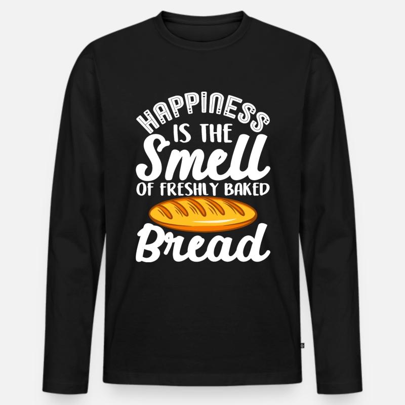 Bread Baking Bread Maker - Men's Premium Organic Long Sleeve Shirt - black