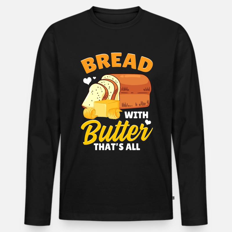 Bread Baking Bread Maker - Men's Premium Organic Long Sleeve Shirt - black
