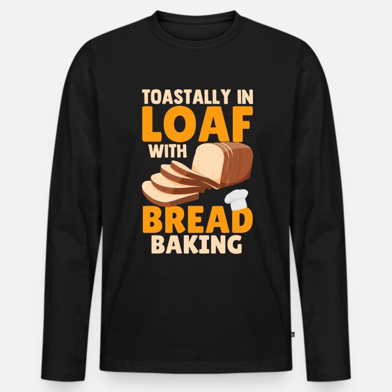 Bread Baking Bread Maker - Men's Premium Organic Long Sleeve Shirt - black