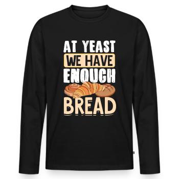 Brotbacken Brotbackautomat - Männer Premium Bio Langarmshirt - Schwarz - Vorne - Nico (187cm)