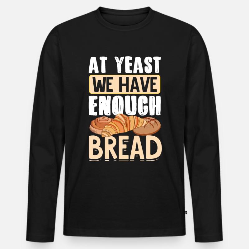 Bread Baking Bread Maker - Men's Premium Organic Long Sleeve Shirt - black