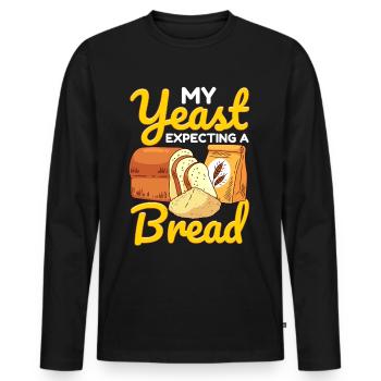 Brotbacken Brotbackautomat - Männer Premium Bio Langarmshirt - Schwarz - Vorne - Nico (187cm)