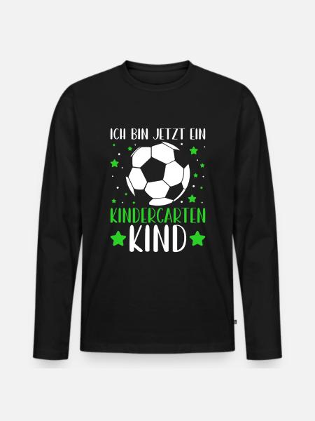 Kids Kindergarten Kid Rainbow Girl - Men's Premium Organic Long Sleeve Shirt - black