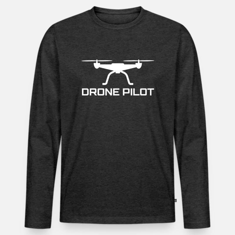 Drone Drone Pilot Drone Operator Quadcopter Men's Premium Organic Long Sleeve Shirt