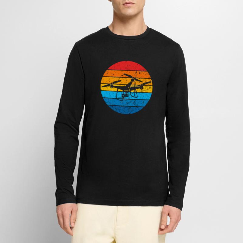 Drone Drone Pilot Drone Operator Quadcopter Men's Premium Organic Long Sleeve Shirt